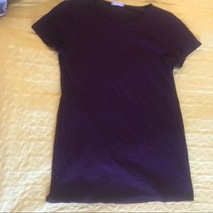 Maroon t-shirt dress